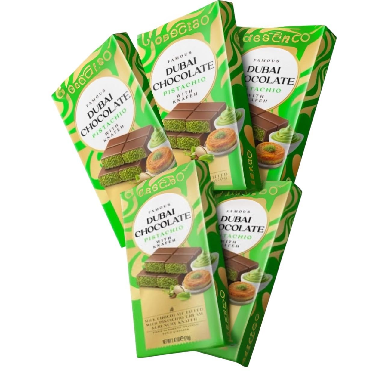 Dubai Chocolate Bar Pistachio Kataifi – Viral Dubai Chocolate with Knafeh and Pistachio Cream