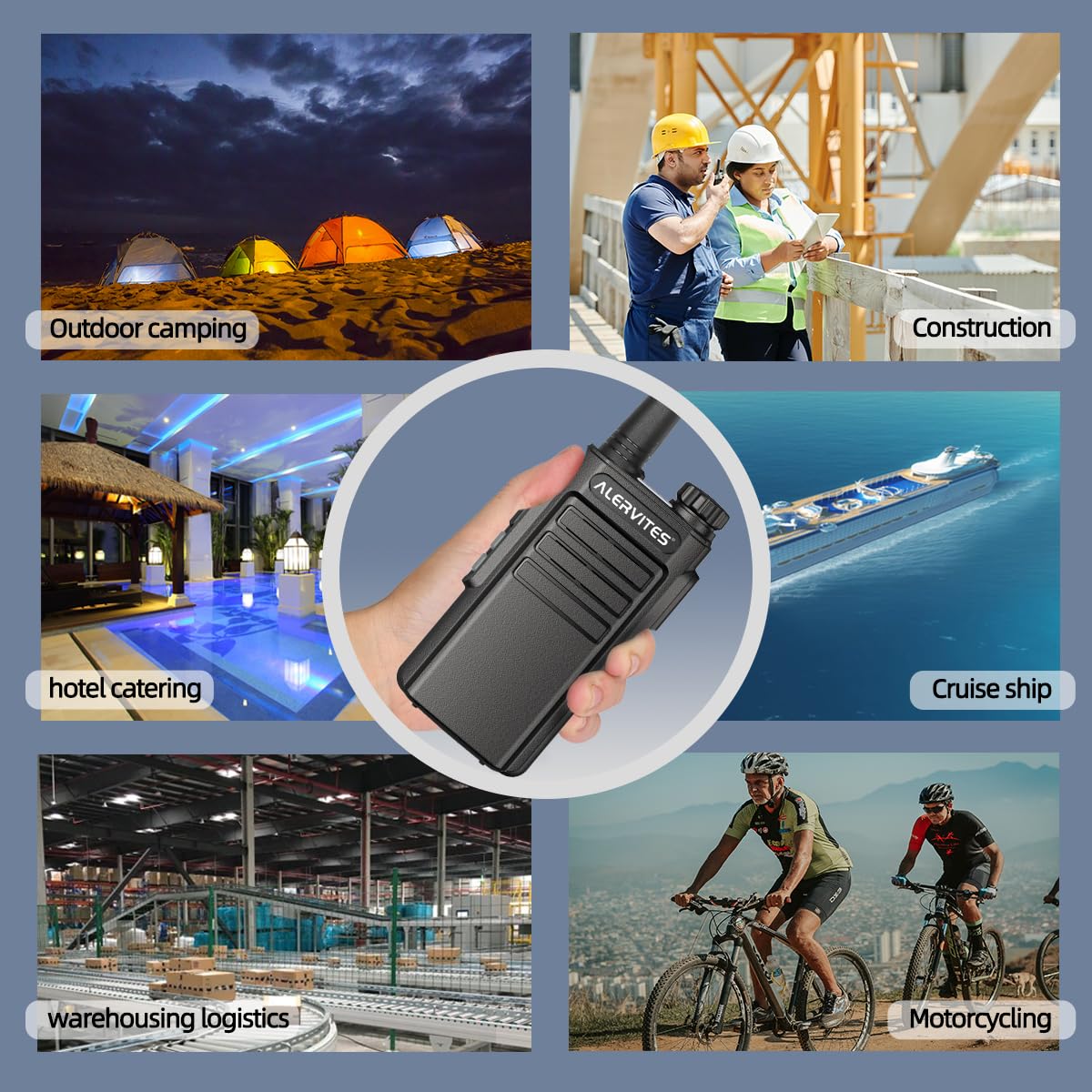 Walkie Talkies Long Range for Adults,Rechargeable UHF Handheld Strong Encrypted Handheld Two Way Radios Walky Talky with Noise Reduction,VOX and USB-C Charger for Camping Hiking Hotel,2Pack