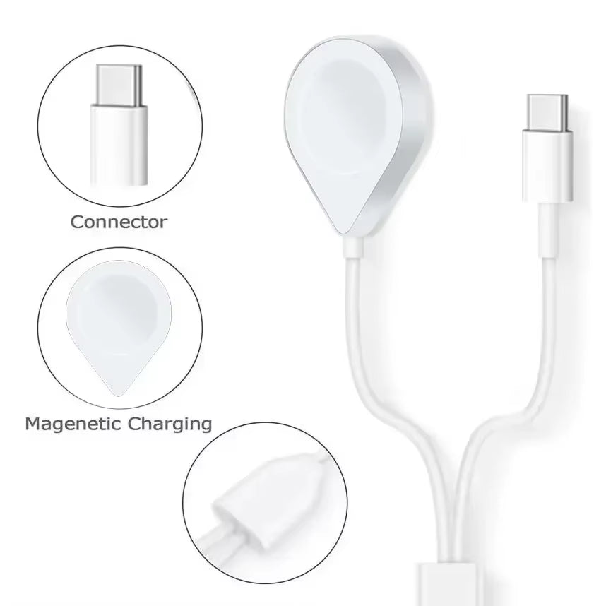 3 in 2/2 in 1 USB C Cable Apple Watch Charger Iphone Charger Fast Charging Cable Compatible with Iwatch Ultra SE/9/8/7/6/5/4/3/2