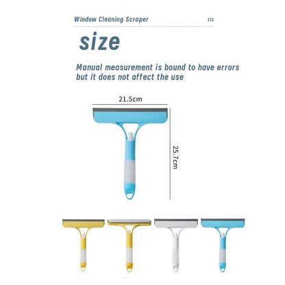 3 in 1 Window Cleaning Scraper, Squeegee with Sprayer, 3 in 1 Window Cleaner Squeegee with Rubber Blade for Shower, Car, Mirror, Home Windows, All-in-One Cleaner Tool