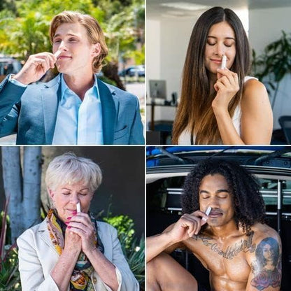 Nasal Stick | Vapor Flow Technology | Cool Refreshing Sensation | Natural Mood Boost | Simple Ingredients | Essential Oils + Menthol Inhaler (Mint, Wintermint, Tropical, Spearmint)