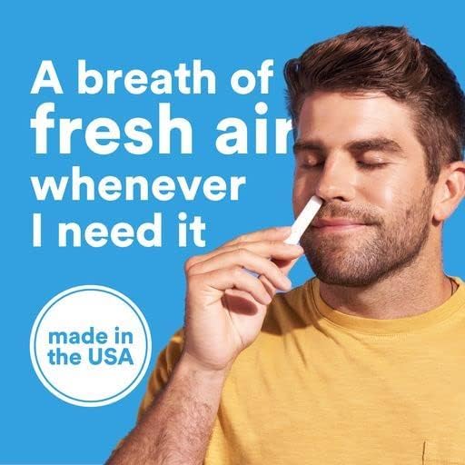 Nasal Stick | Vapor Flow Technology | Cool Refreshing Sensation | Natural Mood Boost | Simple Ingredients | Essential Oils + Menthol Inhaler (Mint, Wintermint, Tropical, Spearmint)
