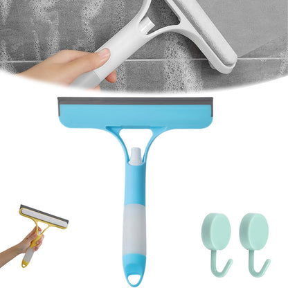 3 in 1 Window Cleaning Scraper, Squeegee with Sprayer, 3 in 1 Window Cleaner Squeegee with Rubber Blade for Shower, Car, Mirror, Home Windows, All-in-One Cleaner Tool