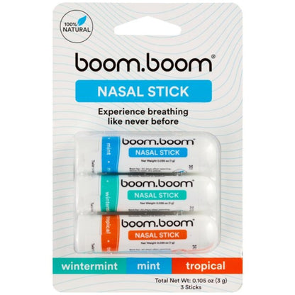 Nasal Stick | Vapor Flow Technology | Cool Refreshing Sensation | Natural Mood Boost | Simple Ingredients | Essential Oils + Menthol Inhaler (Mint, Wintermint, Tropical, Spearmint)