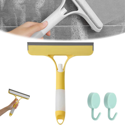 3 in 1 Window Cleaning Scraper, Squeegee with Sprayer, 3 in 1 Window Cleaner Squeegee with Rubber Blade for Shower, Car, Mirror, Home Windows, All-in-One Cleaner Tool