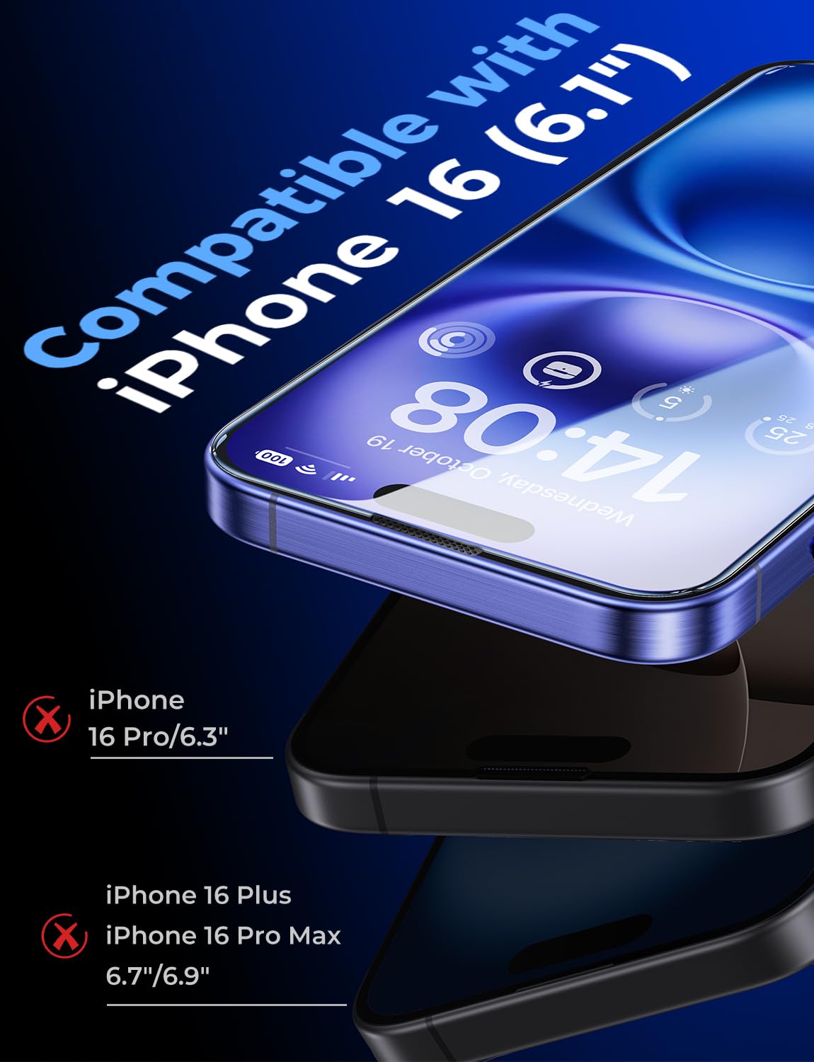 MAGIC JOHN 2 Pack for iPhone 16 Pro Max 6.9 inch Tempered Glass Screen Protector, HD Clear, Bubble Free, Easy Installation, Auto Dust-Elimination