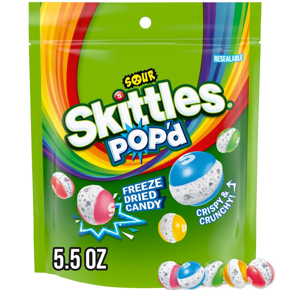 POP'd Originals Freeze Dried Candy, 5.5 Oz Resealable Candy Bag
