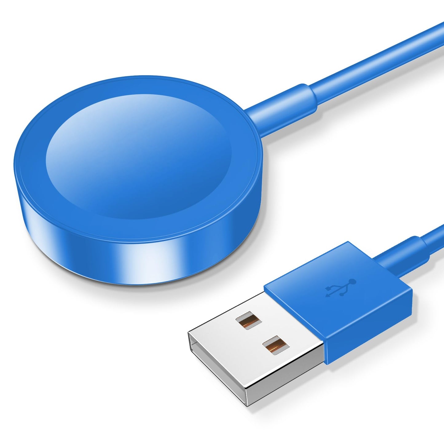 iWatch Charger Magnetic Fast Charging Cable [Portable] Magnetic Wireless Charging Compatible with iWatch Series Ultra/10/9/8/7/6/SE/5/4/3/2-[3.3FT] White