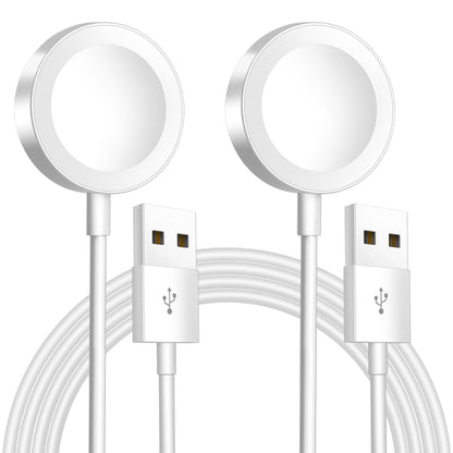iWatch Charger Magnetic Fast Charging Cable [Portable] Magnetic Wireless Charging Compatible with iWatch Series Ultra/10/9/8/7/6/SE/5/4/3/2-[3.3FT] White