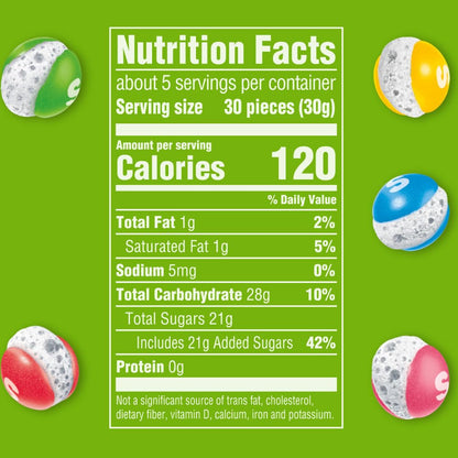 POP'd Originals Freeze Dried Candy, 5.5 Oz Resealable Candy Bag