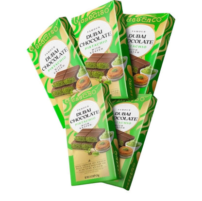Dubai Chocolate Bar Pistachio Kataifi – Viral Dubai Chocolate with Knafeh and Pistachio Cream