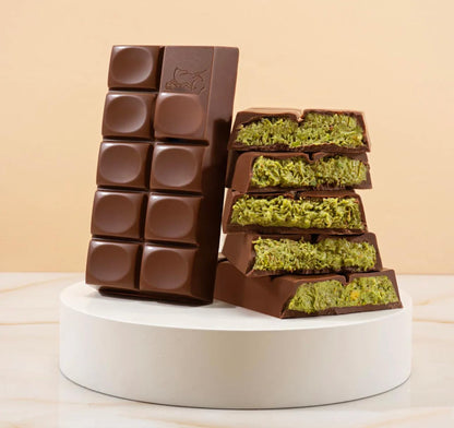 Dubai Chocolate Bar Pistachio Kataifi – Viral Dubai Chocolate with Knafeh and Pistachio Cream
