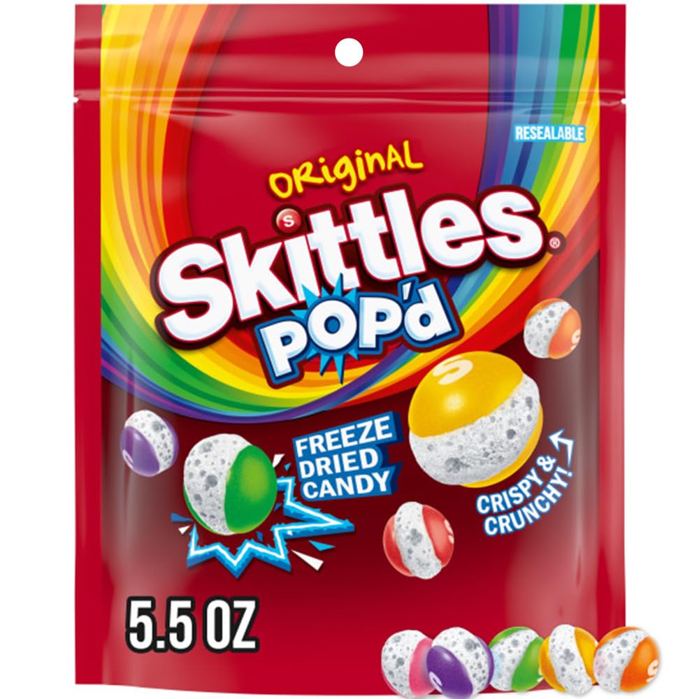 POP'd Originals Freeze Dried Candy, 5.5 Oz Resealable Candy Bag