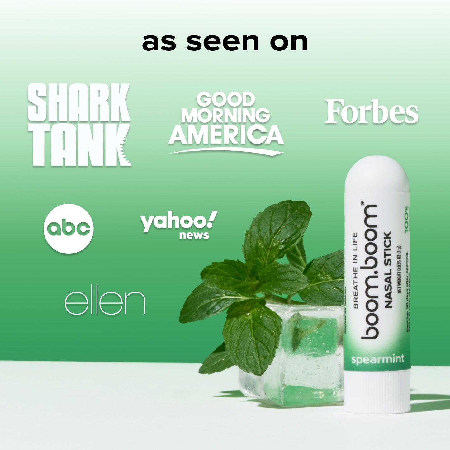 Nasal Stick | Vapor Flow Technology | Cool Refreshing Sensation | Natural Mood Boost | Simple Ingredients | Essential Oils + Menthol Inhaler (Mint, Wintermint, Tropical, Spearmint)