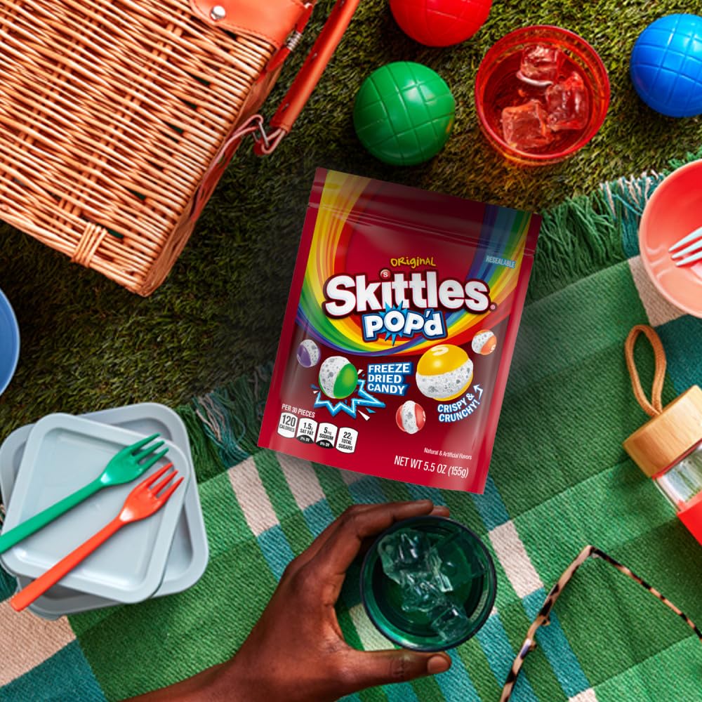 POP'd Originals Freeze Dried Candy, 5.5 Oz Resealable Candy Bag