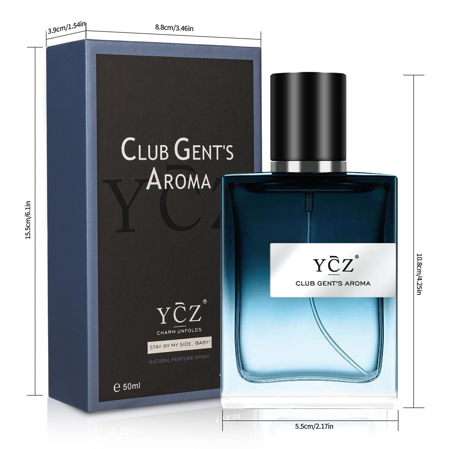 Perfect Cologne for Men, 1.7 oz. Long Lasting Eau De Parfum Cologne For Men, Oriental Woody Fragrance - Ideal Special Occasions, Making it the Ideal gentlemen’s Gift