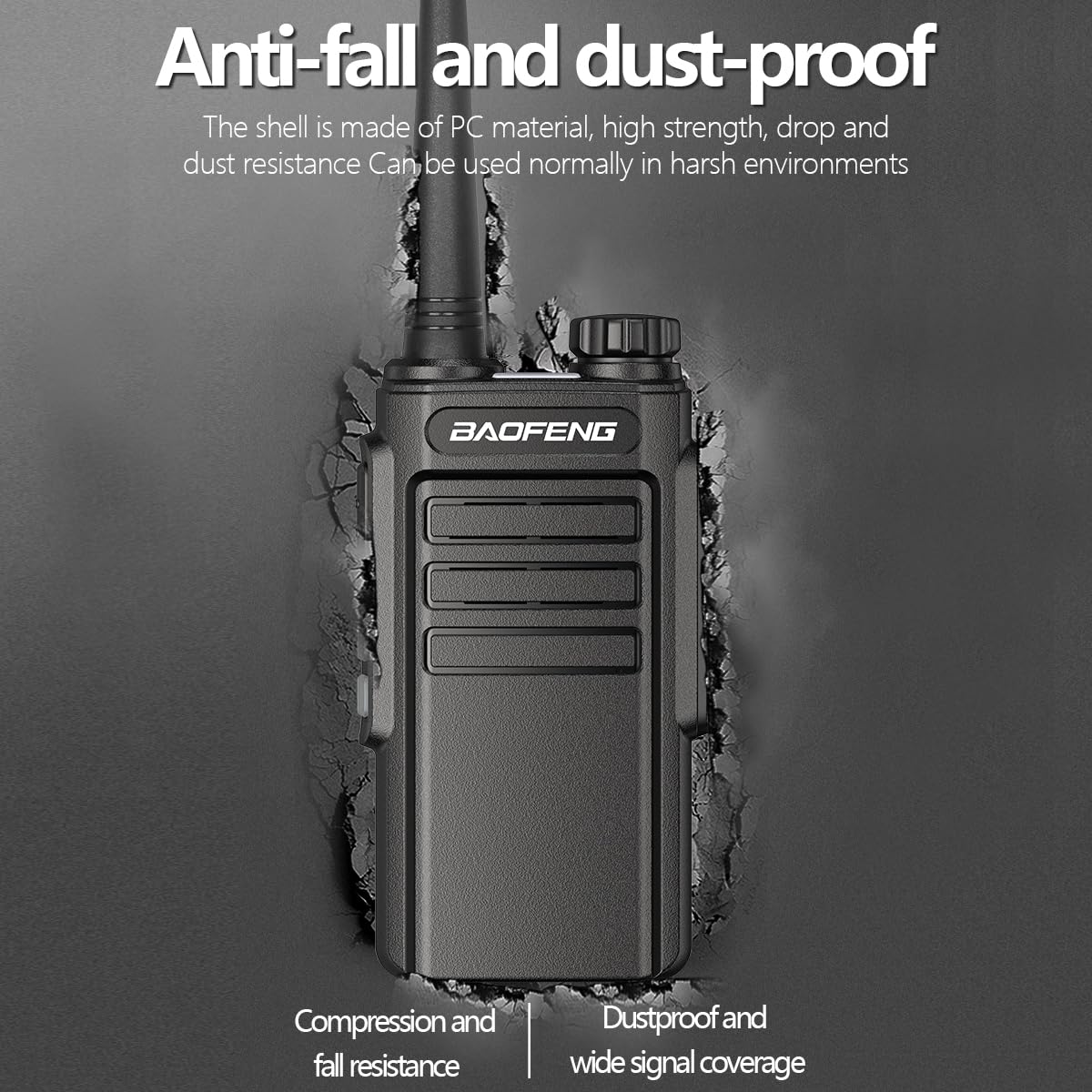 Walkie Talkies Long Range for Adults,Rechargeable UHF Handheld Strong Encrypted Handheld Two Way Radios Walky Talky with Noise Reduction,VOX and USB-C Charger for Camping Hiking Hotel,2Pack