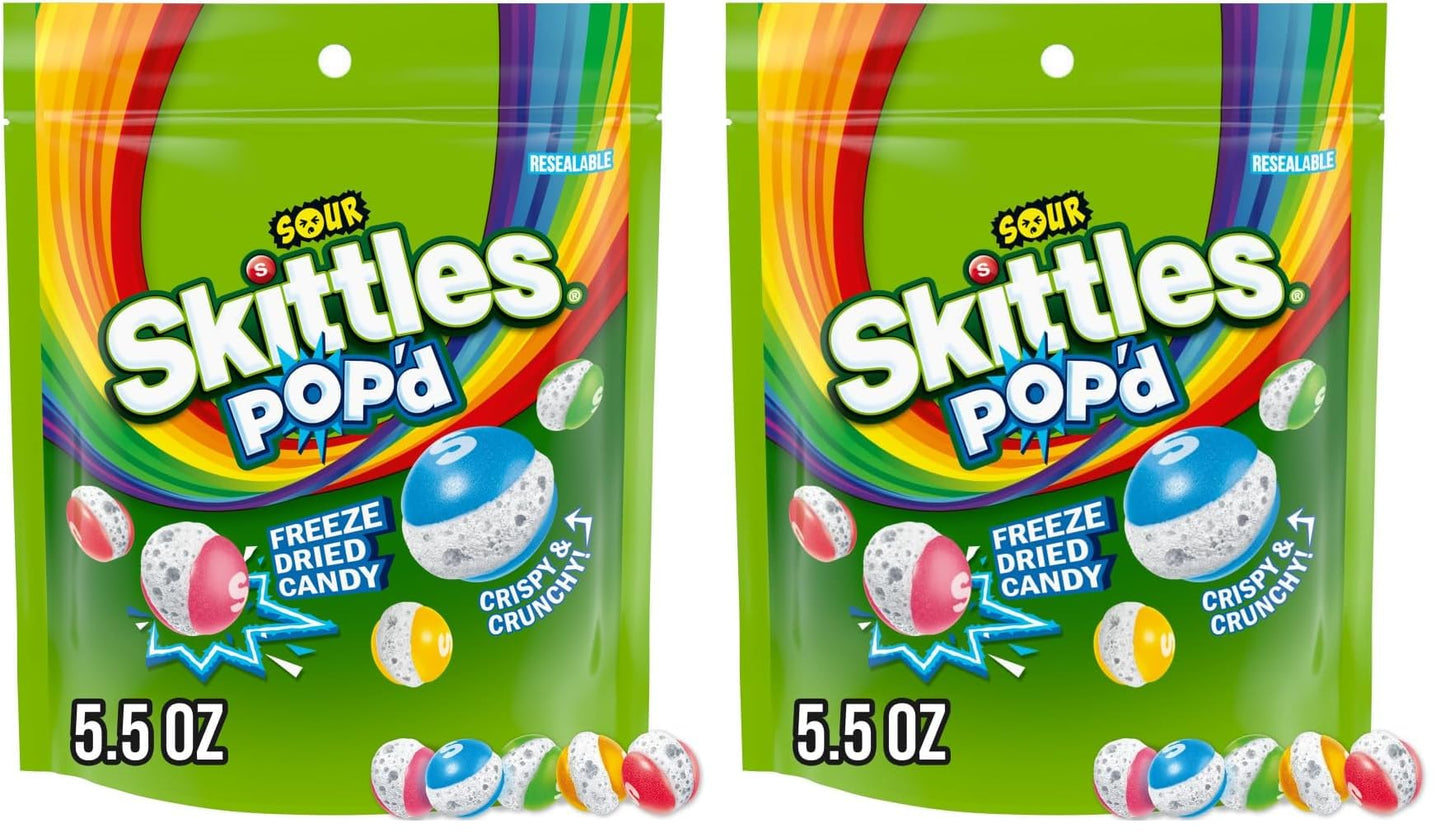 POP'd Originals Freeze Dried Candy, 5.5 Oz Resealable Candy Bag