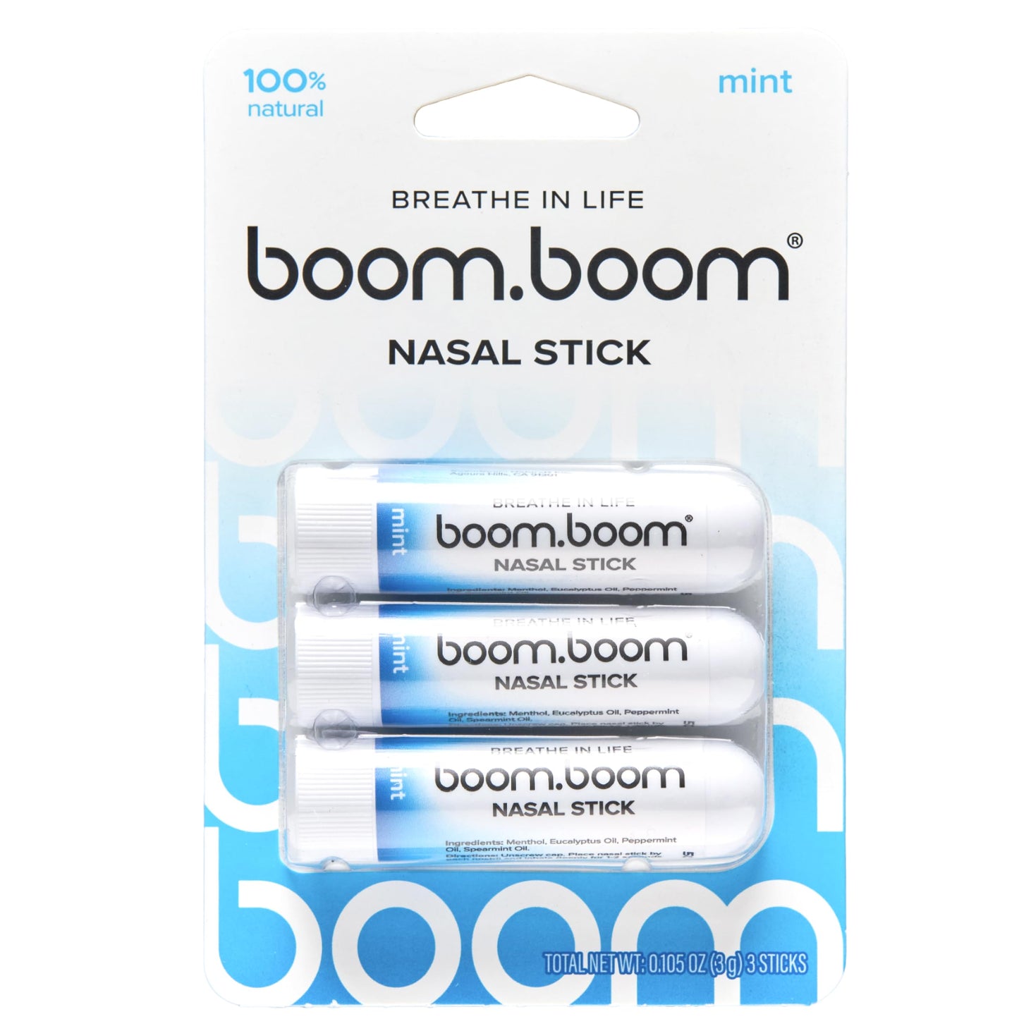 Nasal Stick | Vapor Flow Technology | Cool Refreshing Sensation | Natural Mood Boost | Simple Ingredients | Essential Oils + Menthol Inhaler (Mint, Wintermint, Tropical, Spearmint)