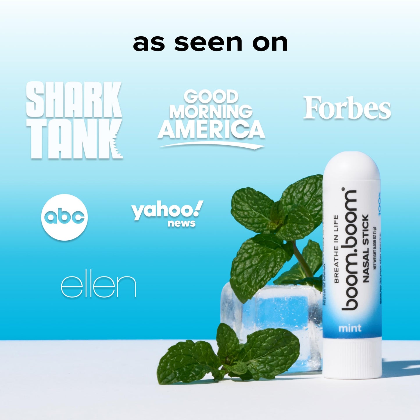 Nasal Stick | Vapor Flow Technology | Cool Refreshing Sensation | Natural Mood Boost | Simple Ingredients | Essential Oils + Menthol Inhaler (Mint, Wintermint, Tropical, Spearmint)