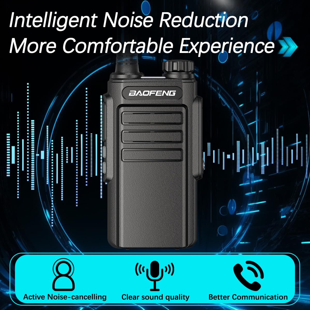 Walkie Talkies Long Range for Adults,Rechargeable UHF Handheld Strong Encrypted Handheld Two Way Radios Walky Talky with Noise Reduction,VOX and USB-C Charger for Camping Hiking Hotel,2Pack