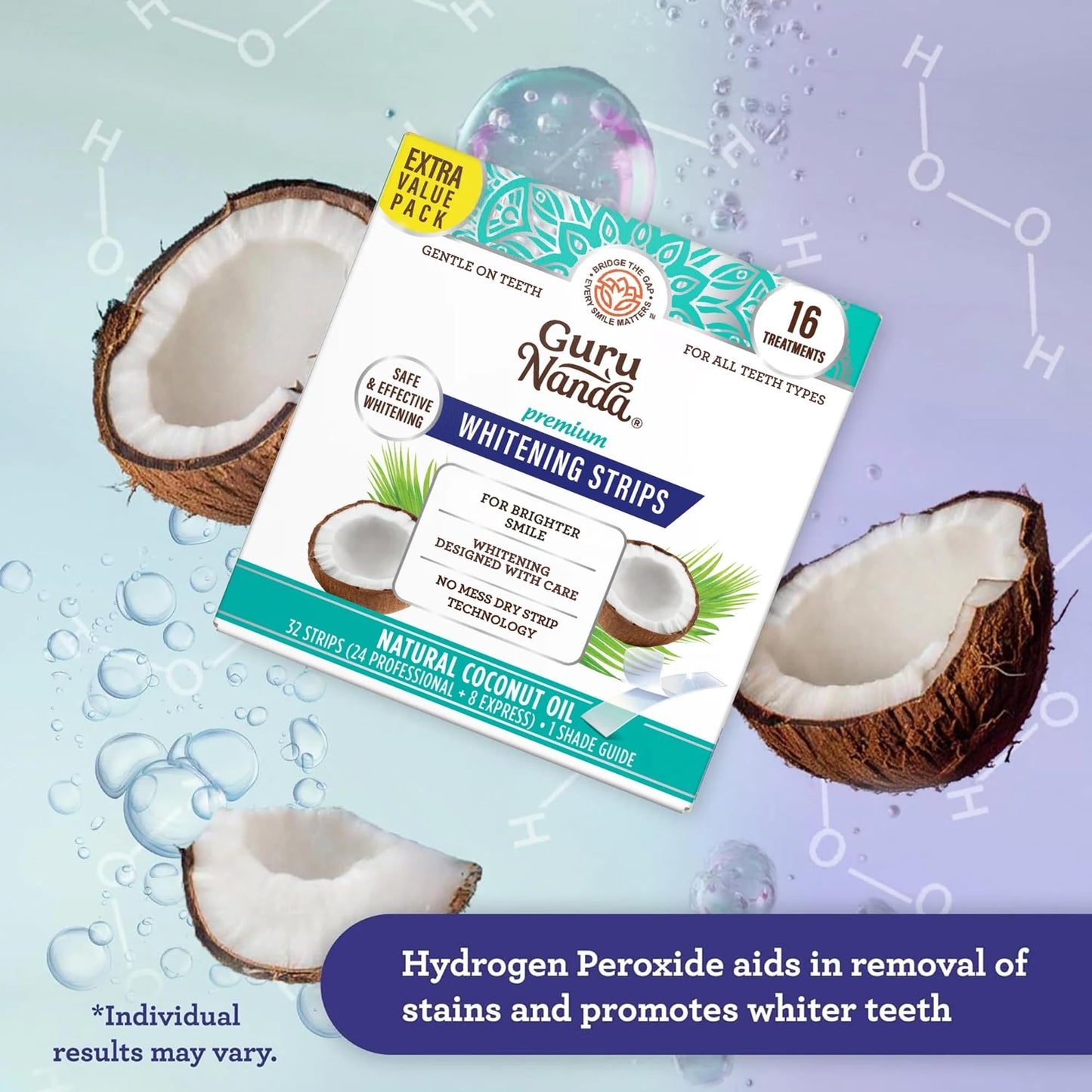 Teeth Whitening Strips - 7-Day Treatment with Non-Slip, Dry Strip Technology - Whitening Designed with Care for a Brighter Smile