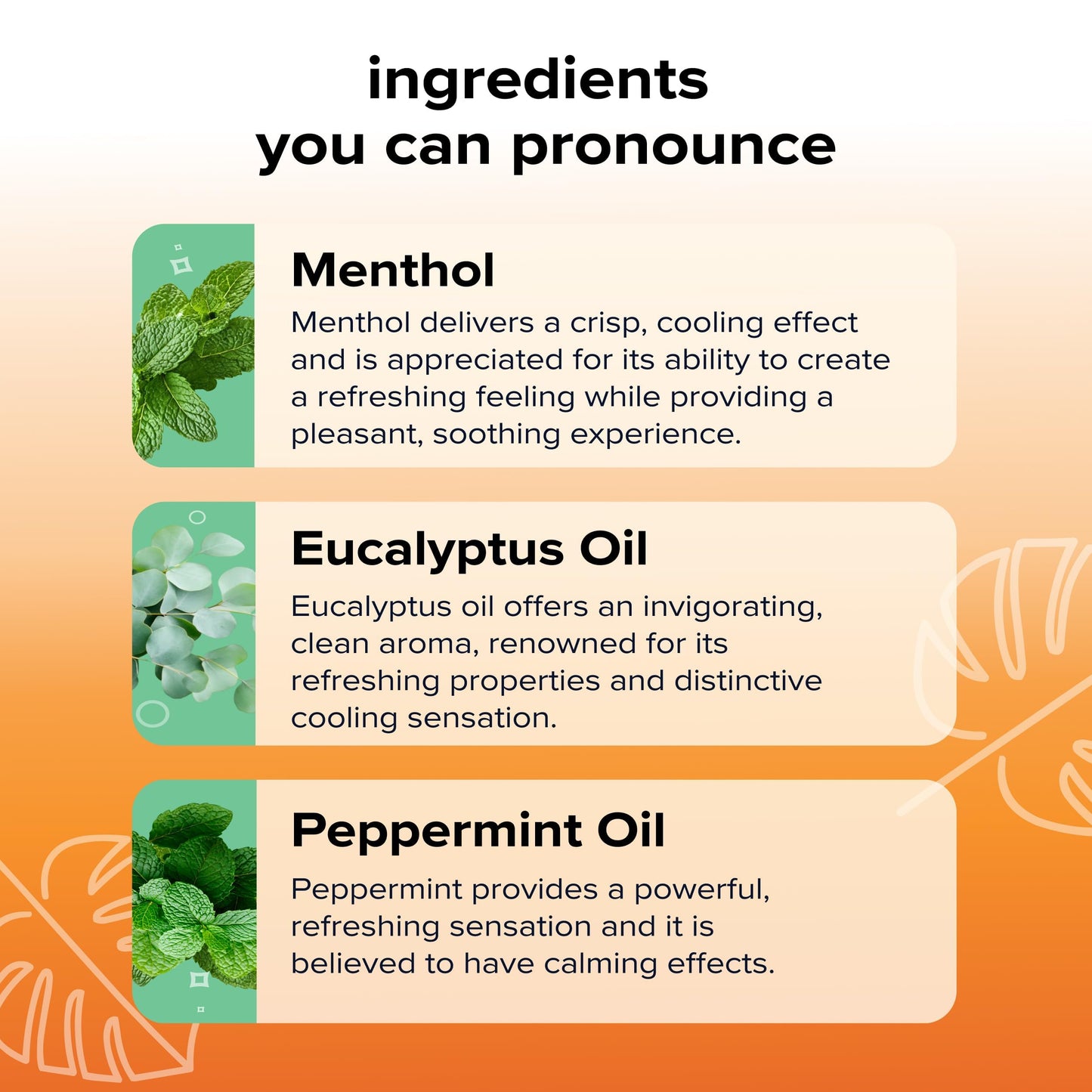 Nasal Stick | Vapor Flow Technology | Cool Refreshing Sensation | Natural Mood Boost | Simple Ingredients | Essential Oils + Menthol Inhaler (Mint, Wintermint, Tropical, Spearmint)